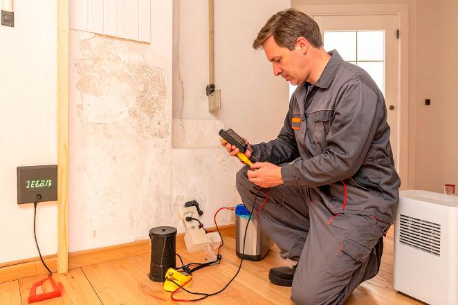 Moisture control after mold damage